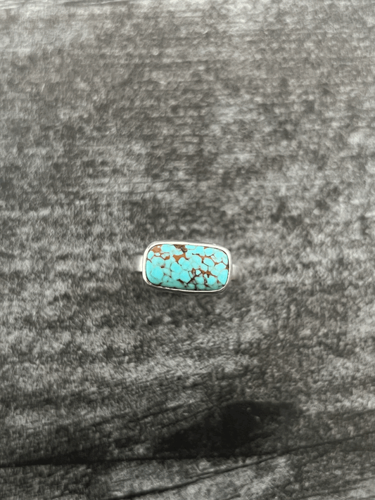 Egyptian Turquoise Mezzo Ring Size 7.5