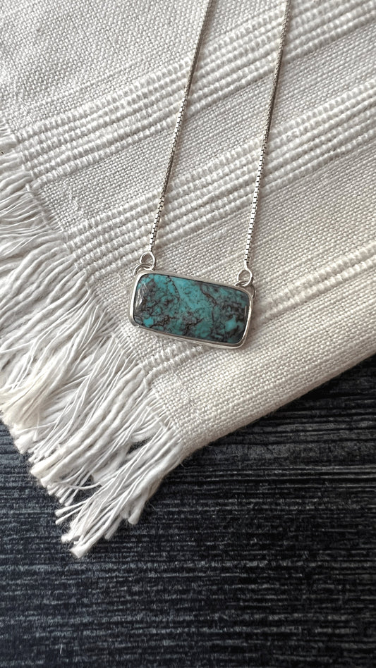 Egyptian Turquoise Bar Necklace