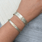 Solid Sterling Silver Cuff with 14K Gold Round