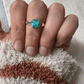 Blue Moon Turquoise Mezzo Ring Size 8