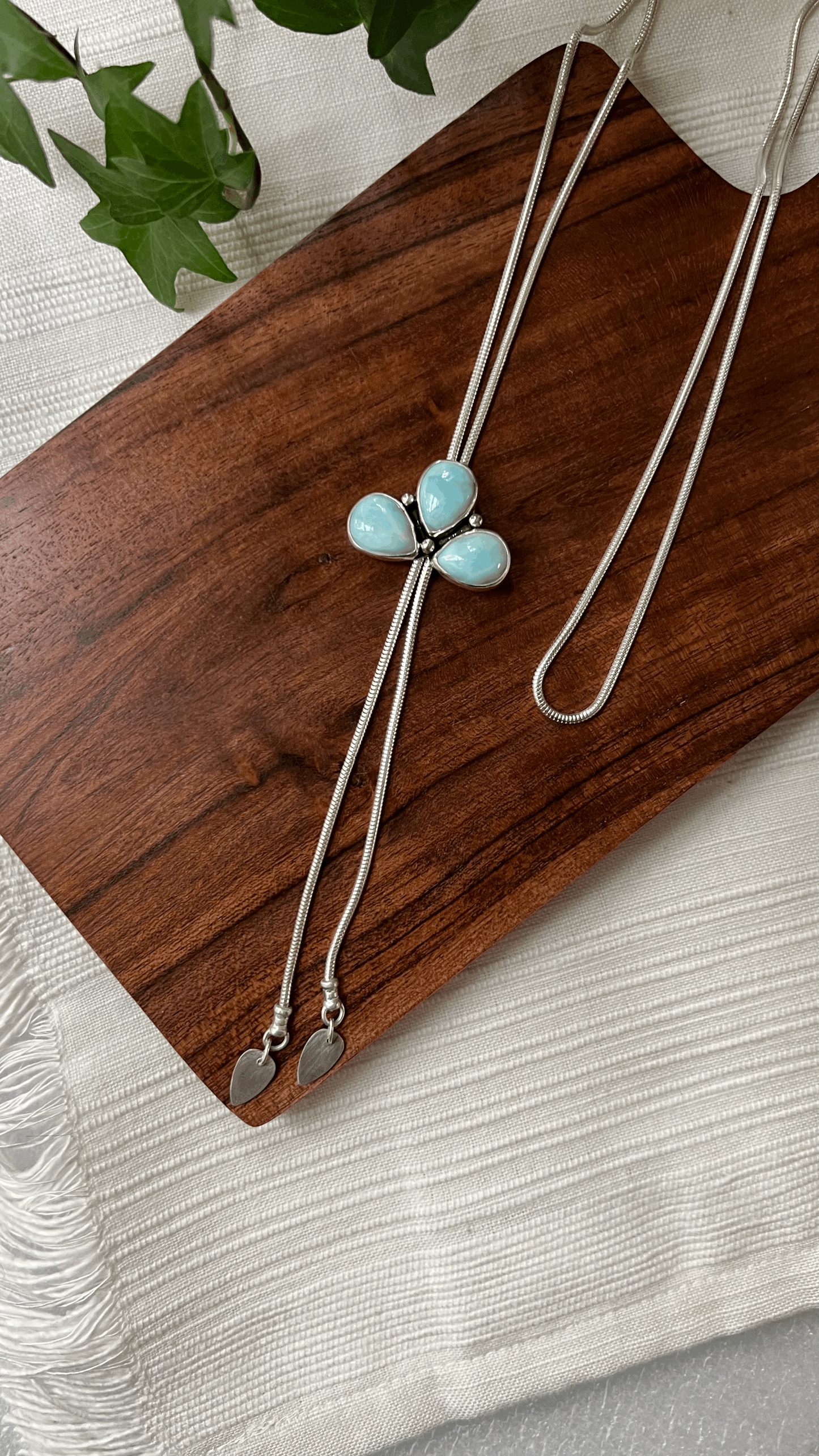 Larimar Bolo Tie