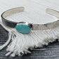 Lone Mountain Turquoise Cuff (M/L Thin Band)