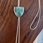 White Water Turquoise Bolo Tie