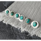 Carico Lake Turquoise Coin Studs